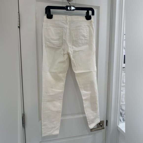 JCrew Toothpick size 25 ankle cream color corduroy pants. Great Condition. - Picture 1 of 3